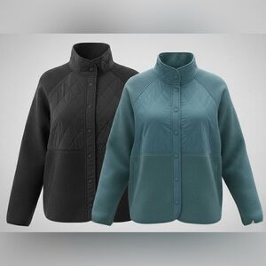 Gapfit Women's Fleece Sherpa Button Down Jacket Assorted Colours 2 Pack NWT